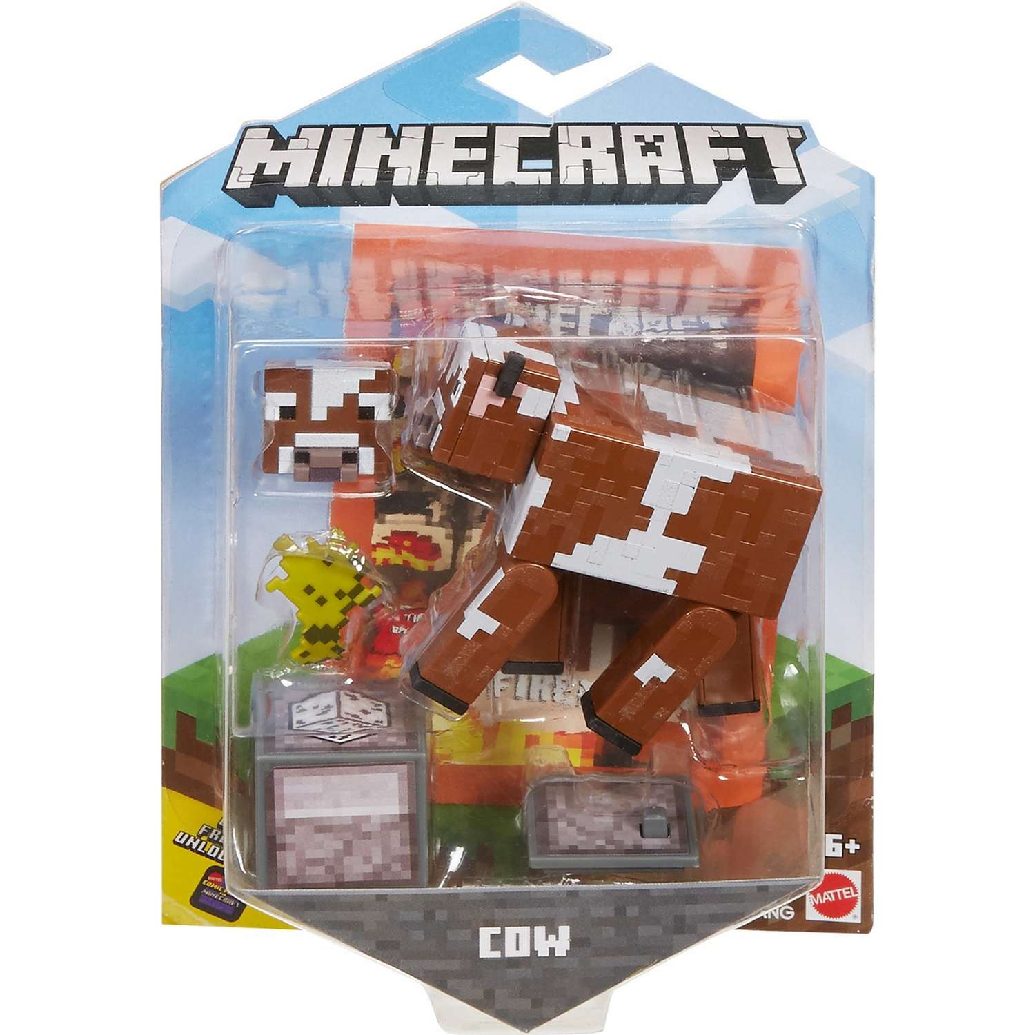 Фигурка Minecraft Корова с аксессуарами GLC67 - фото 2