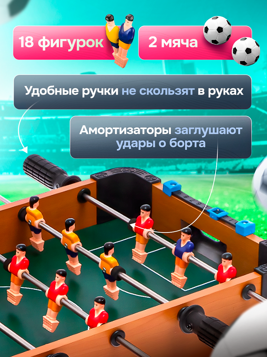 Настольная спортивная игра BelliniToys футбол с подсчетом голов - фото 2