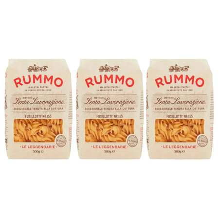 Макароны Rummo паста Упаковка из 3-х пачек Особые Фузиллотти n.155 3х500 г