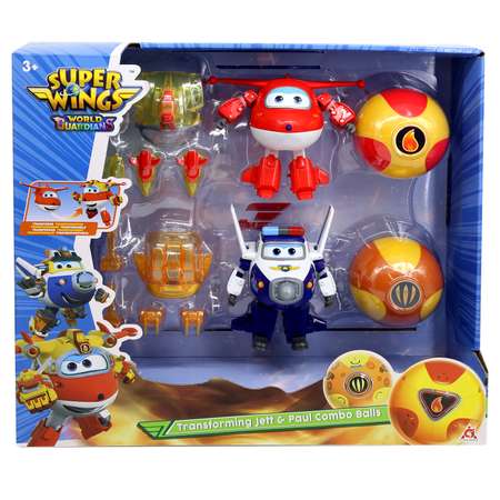 Набор Super Wings Трансформеры Джетта и Пола и 2шара EU760202A