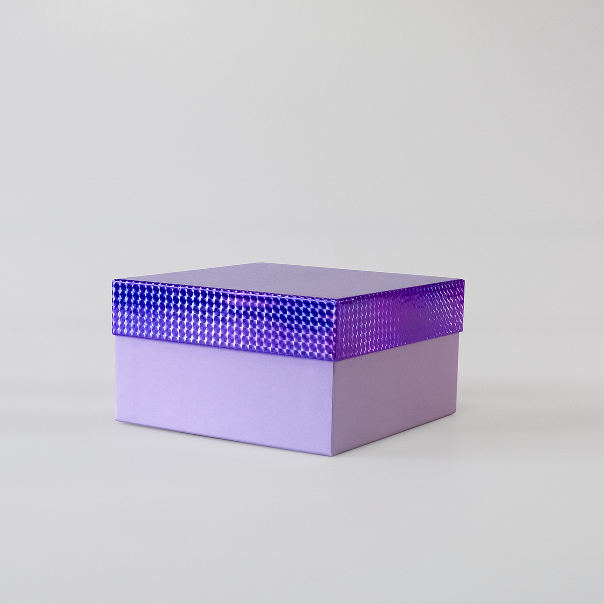 Коробка подарочная Cartonnage крышка-дно Блеск фиолетовый лавандовый - фото 2