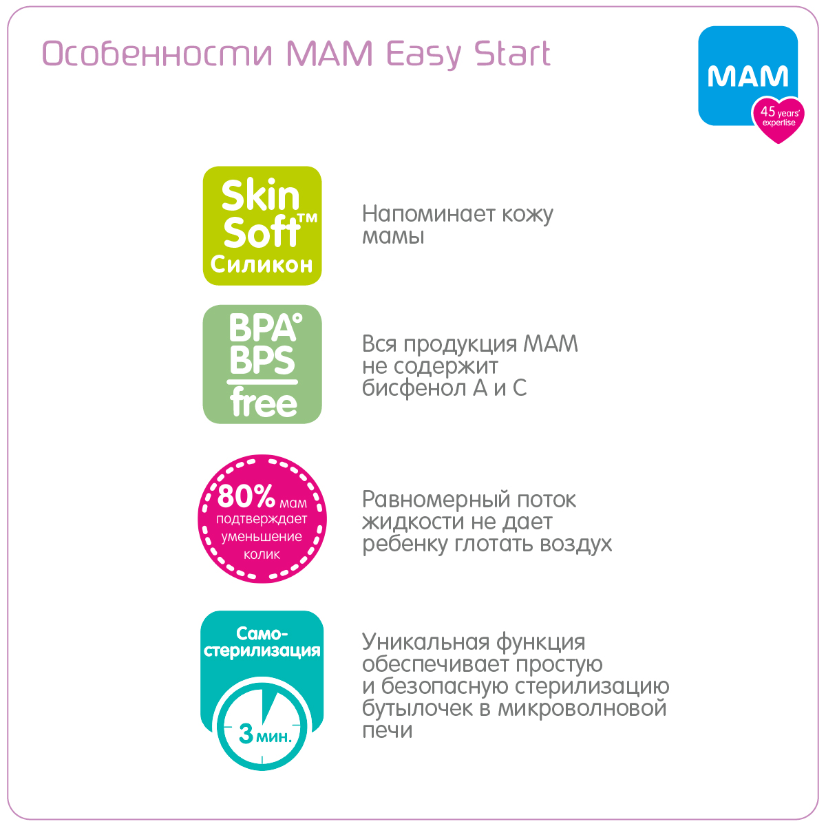 Антиколиковая бутылочка MAM Easy Start антиколиковая бутылочка для кормления 260 мл бежевая 2+ - фото 5