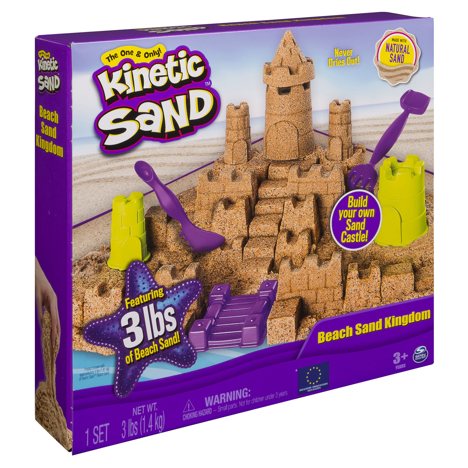 Набор для лепки Kinetic Sand Песчаный замок 6044143 купить по цене 599 ₽ в  интернет-магазине Детский мир