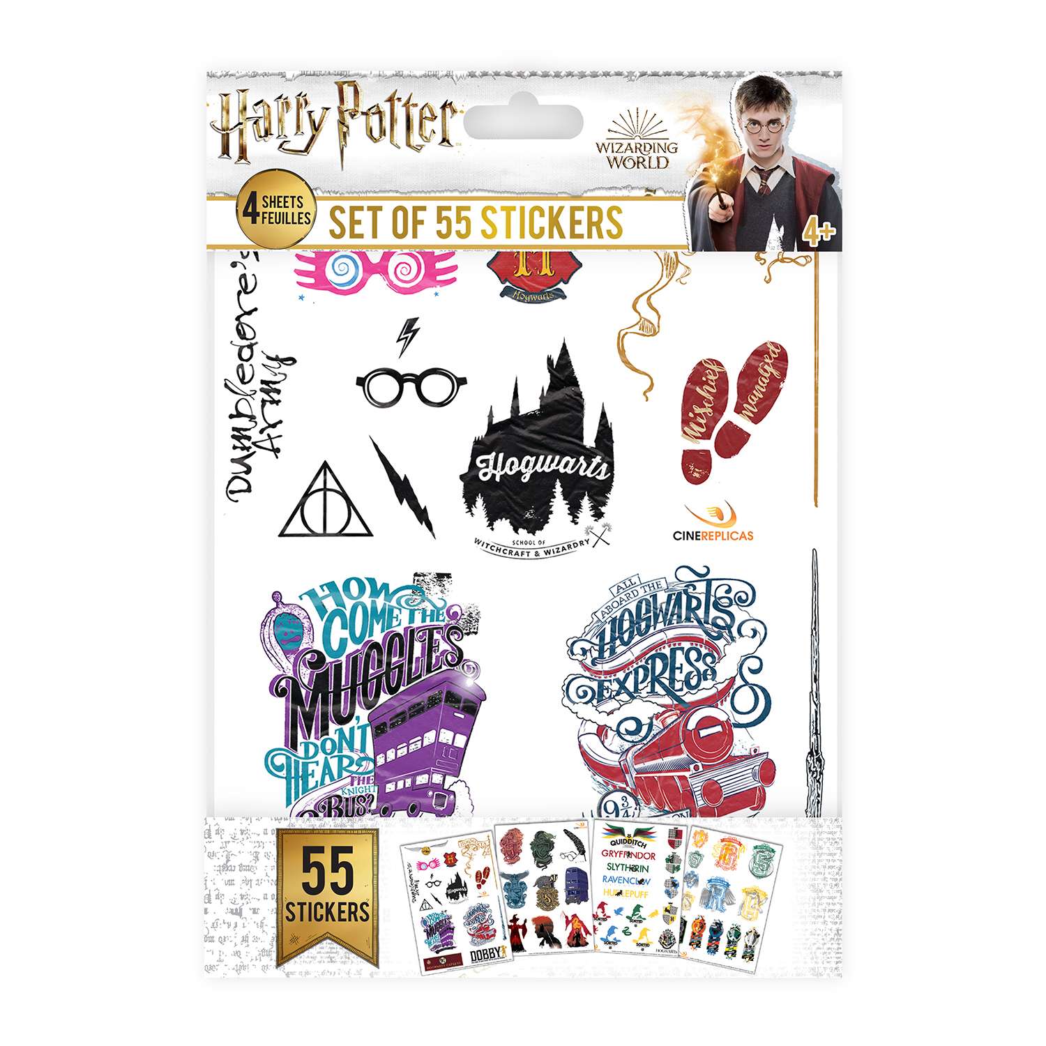 Стикеры Harry Potter Гарри Поттер - набор из 55 шт - фото 1