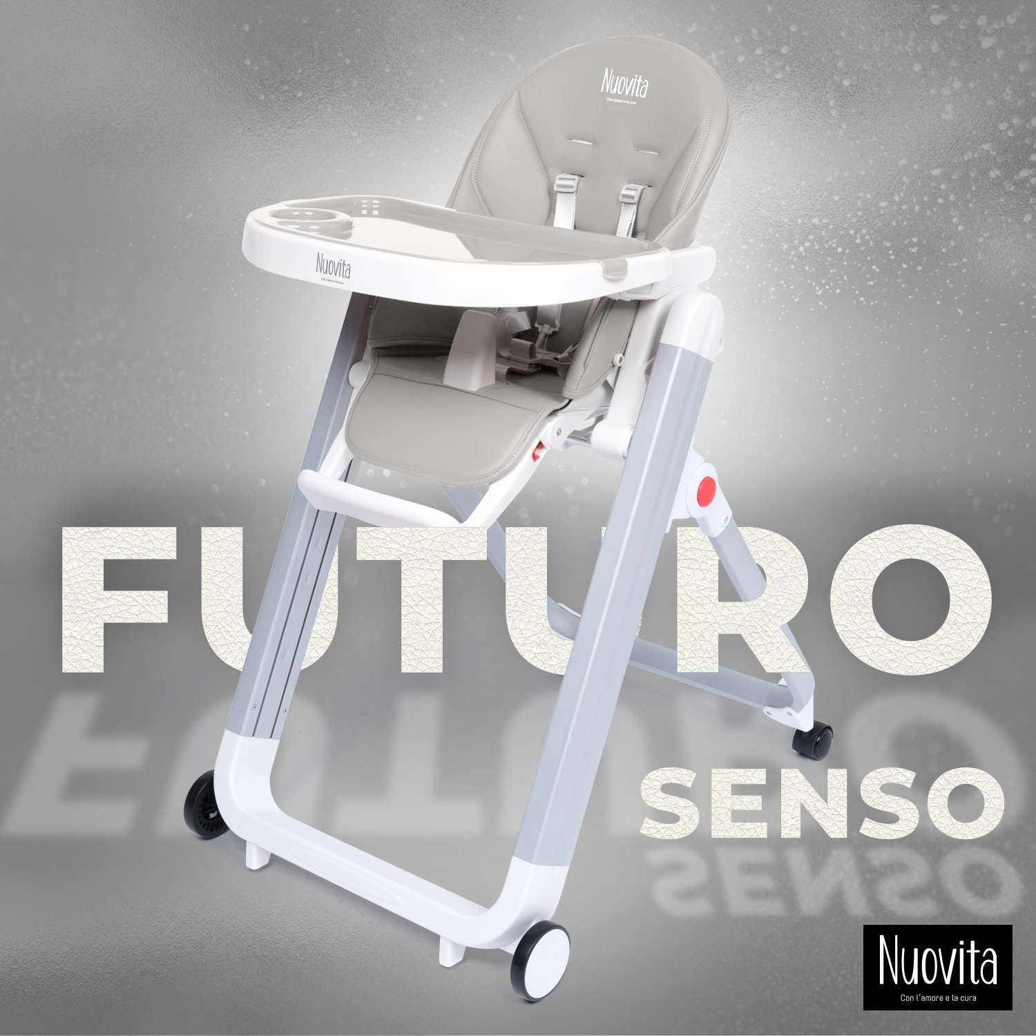 Стульчик для кормления Nuovita Futuro Senso Bianco Серый - фото 2