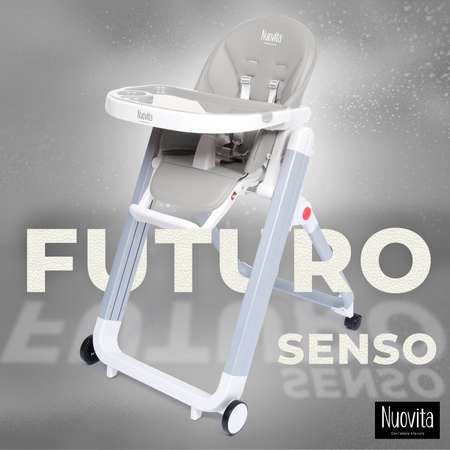 Стульчик для кормления Nuovita Futuro Senso Bianco Серый