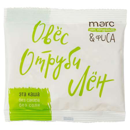 Каша Marc&Фиса овсяная овёс-отруби-лён 44г с 3лет