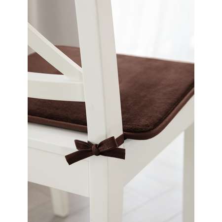 Подушка на стул DeNASTIA с эффектом памяти 42x42 см коричневый P111176