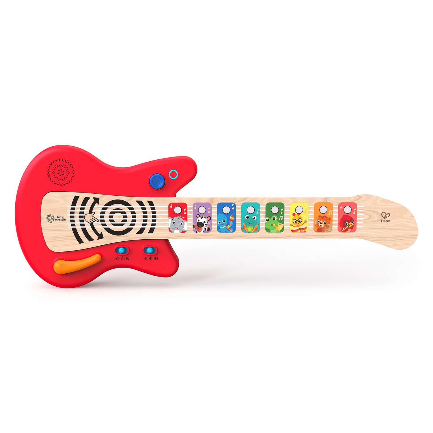 Серия Волшебное прикосновение HAPE Музыкальная игрушка для малышей Гитара сенсорная красная - фото 2