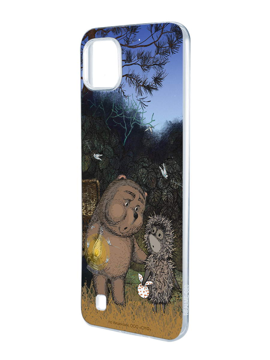 Силиконовый чехол Mcover для смартфона Realme C11 (2021) Союзмультфильм Ежик в тумане и медвежонок - фото 1