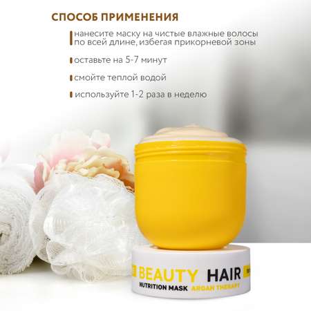 Маска NAME SKIN CARE питательная для волос с маслом Арганы 300 мл