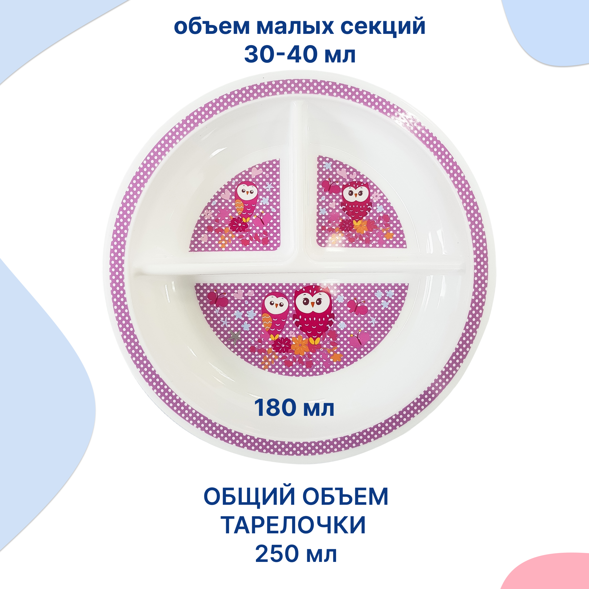 Тарелка Uviton тарелочка детская 1 шт. - фото 3
