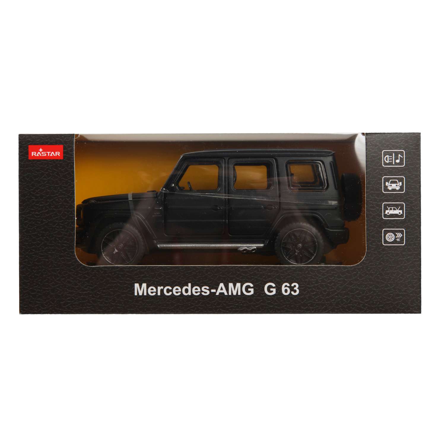 Машина Rastar 1:32 Mercedes-Benz AMG G63 Черная 64100 64100 - фото 7