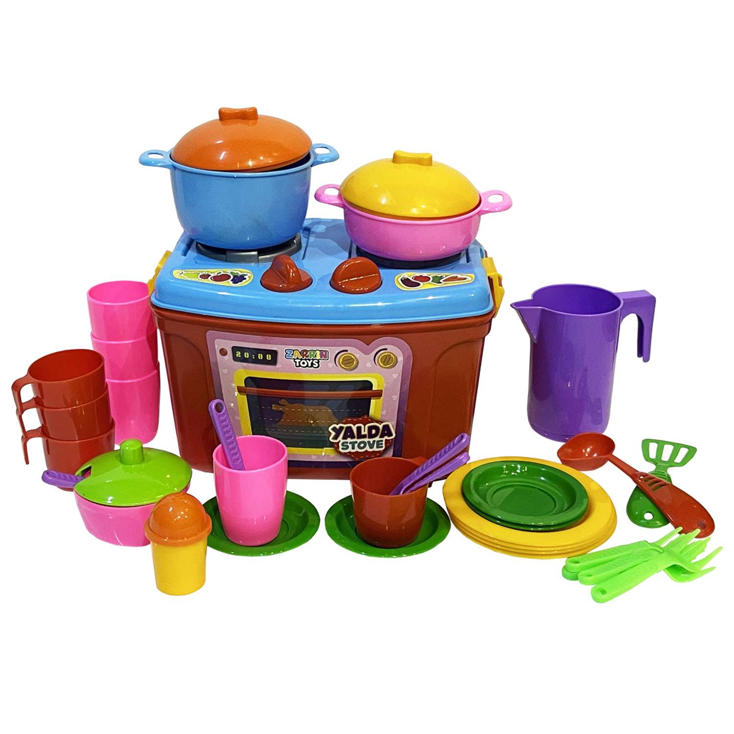 Кухня детская Zarrin Toys Mini Stove с набором 35 предметов - фото 1