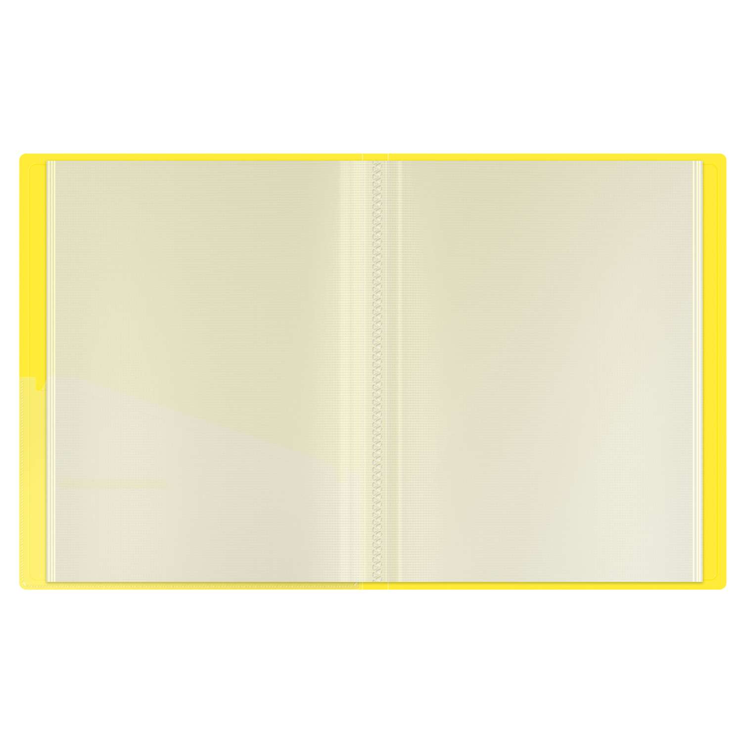 Папка с 40 вкладышами Berlingo Neon желтый неон - фото 2