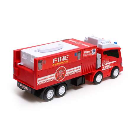 Парковка Sima-Land «Пожарная служба» с эффектом дыма свет и звук