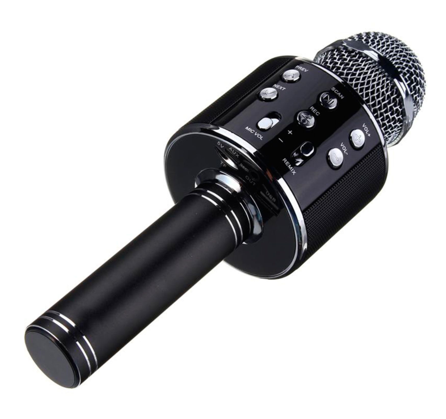 Микрофон CASTLELADY для караоке беспроводной Черный - фото 1