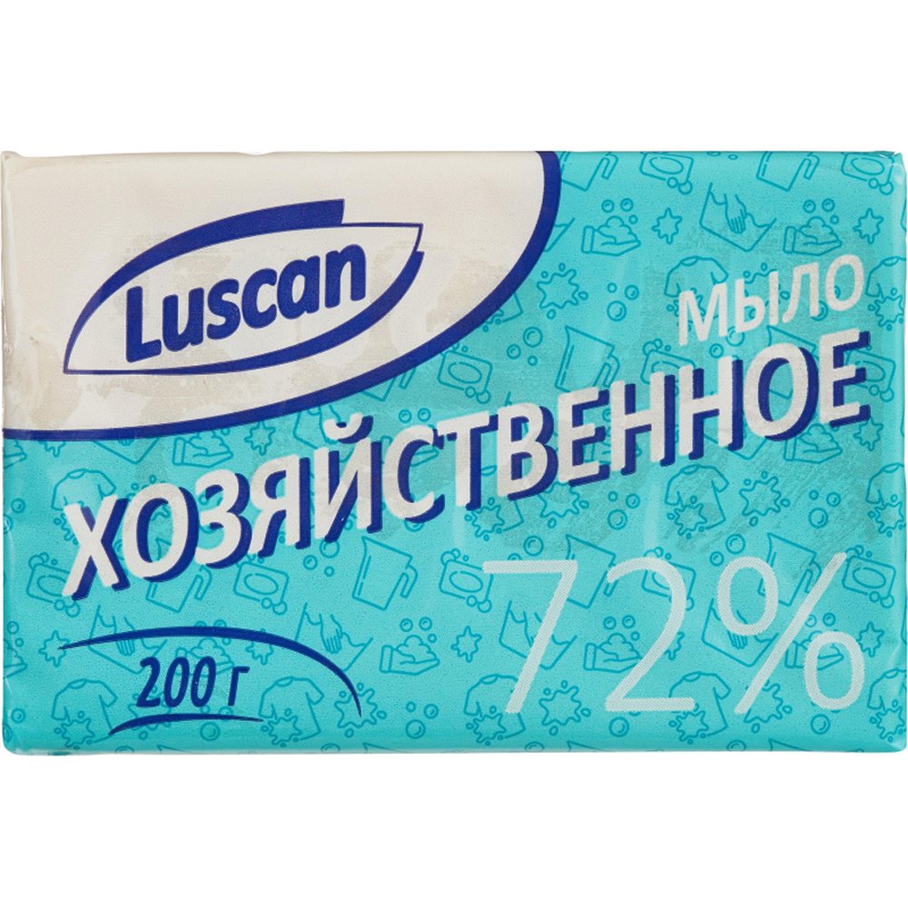 Мыло хозяйственное Luscan 72% в обертке 200 г 4 штуки - фото 3