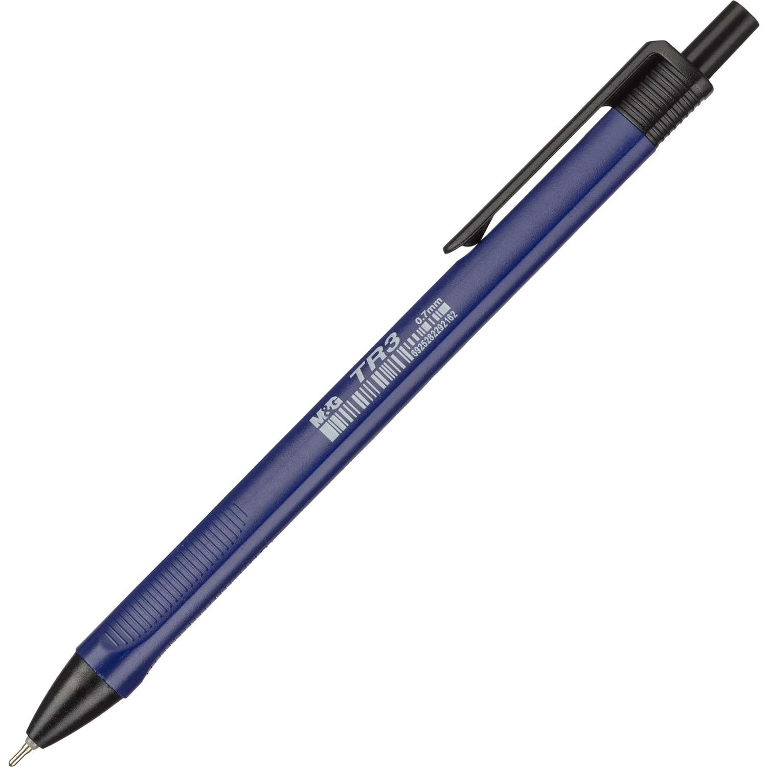 Ручка шариковая M and G автоматическая 07мм Синяя ABPW3072220700H - фото 1