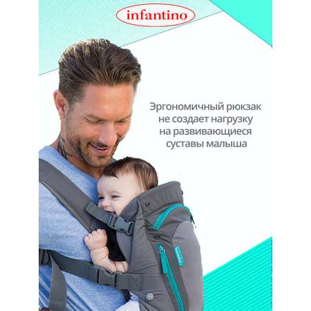 Рюкзак-кенгуру Infantino для малыша с карманами