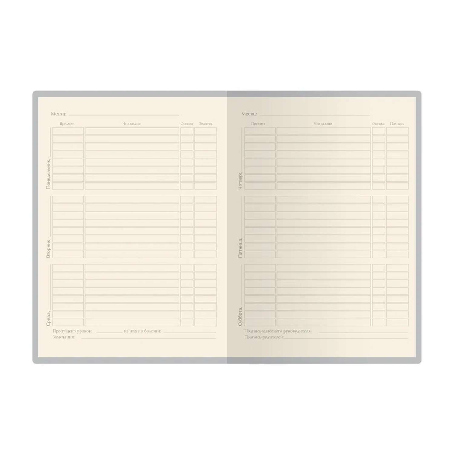 Дневник школьный Bruno Visconti А5 Joy серый 48 листов - фото 3