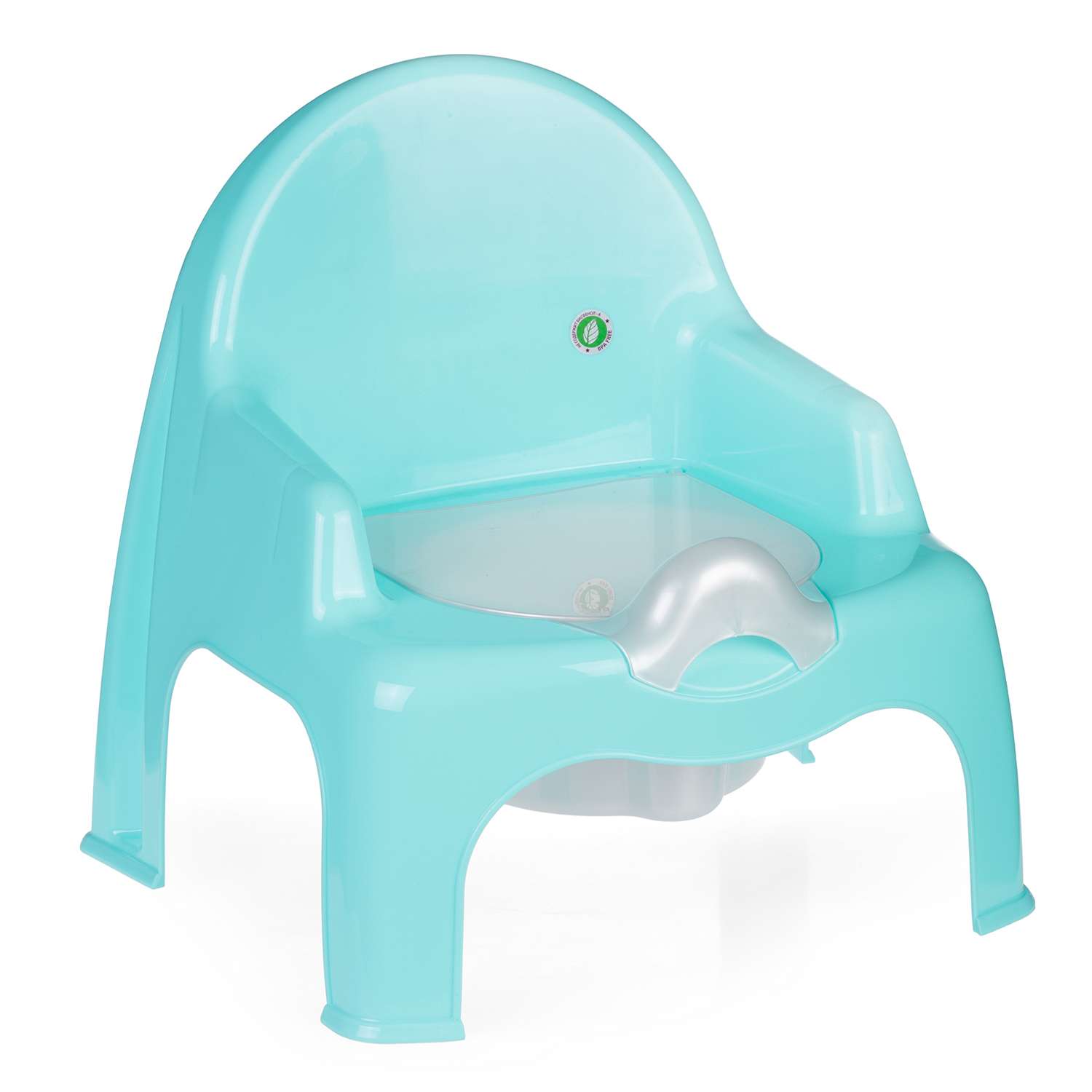 Горшок детский elfplast стульчик бирюзовый - фото 1