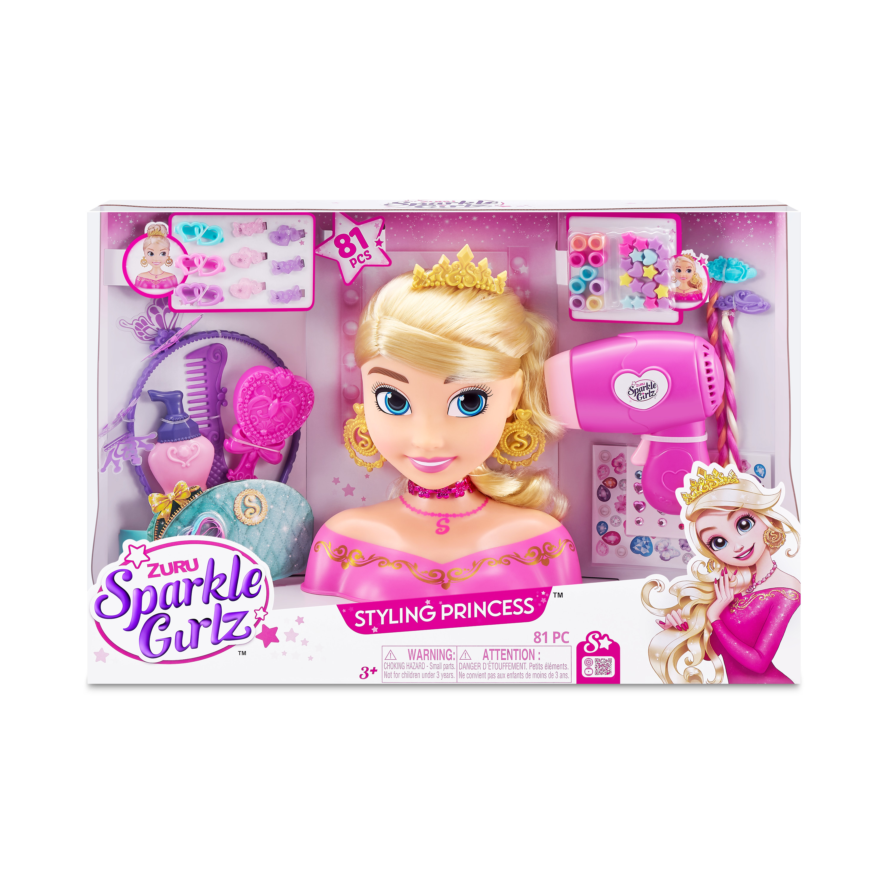 Набор игровой Sparkle Girlz Кукла с волосами Блондинка 100525 - фото 6