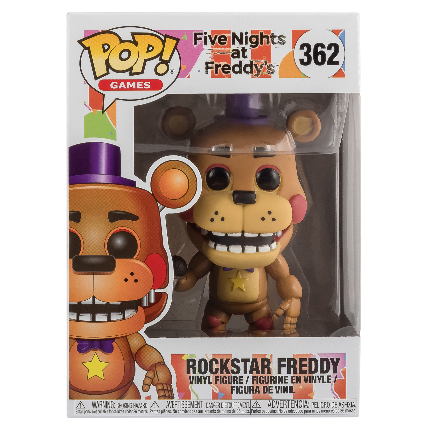 Фигурка Funko Pop vinyl Fnaf pizza Rockstar Freddy купить по цене 499 ₽ в  интернет-магазине Детский мир