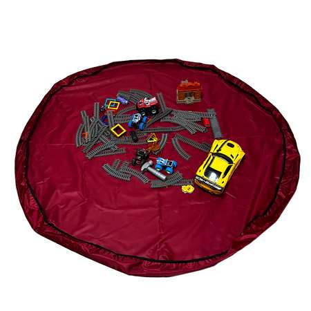 Коврик-мешок Про Сон для игрушек бордовый