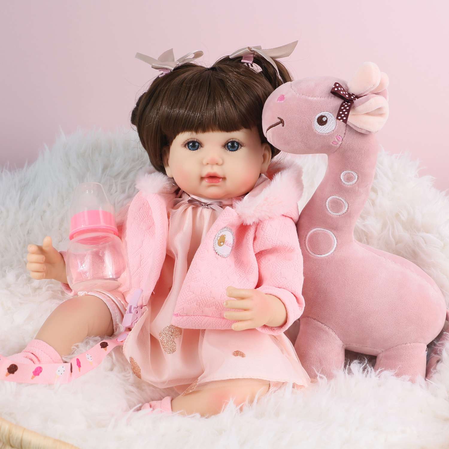 Кукла Реборн QA BABY Ирина девочка большая пупс набор игрушки для девочки 42 см 45007 - фото 1