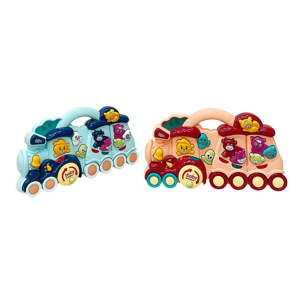 Развивающий игровой центр EVERFLO Baby train HS0438200 розовый - фото 10