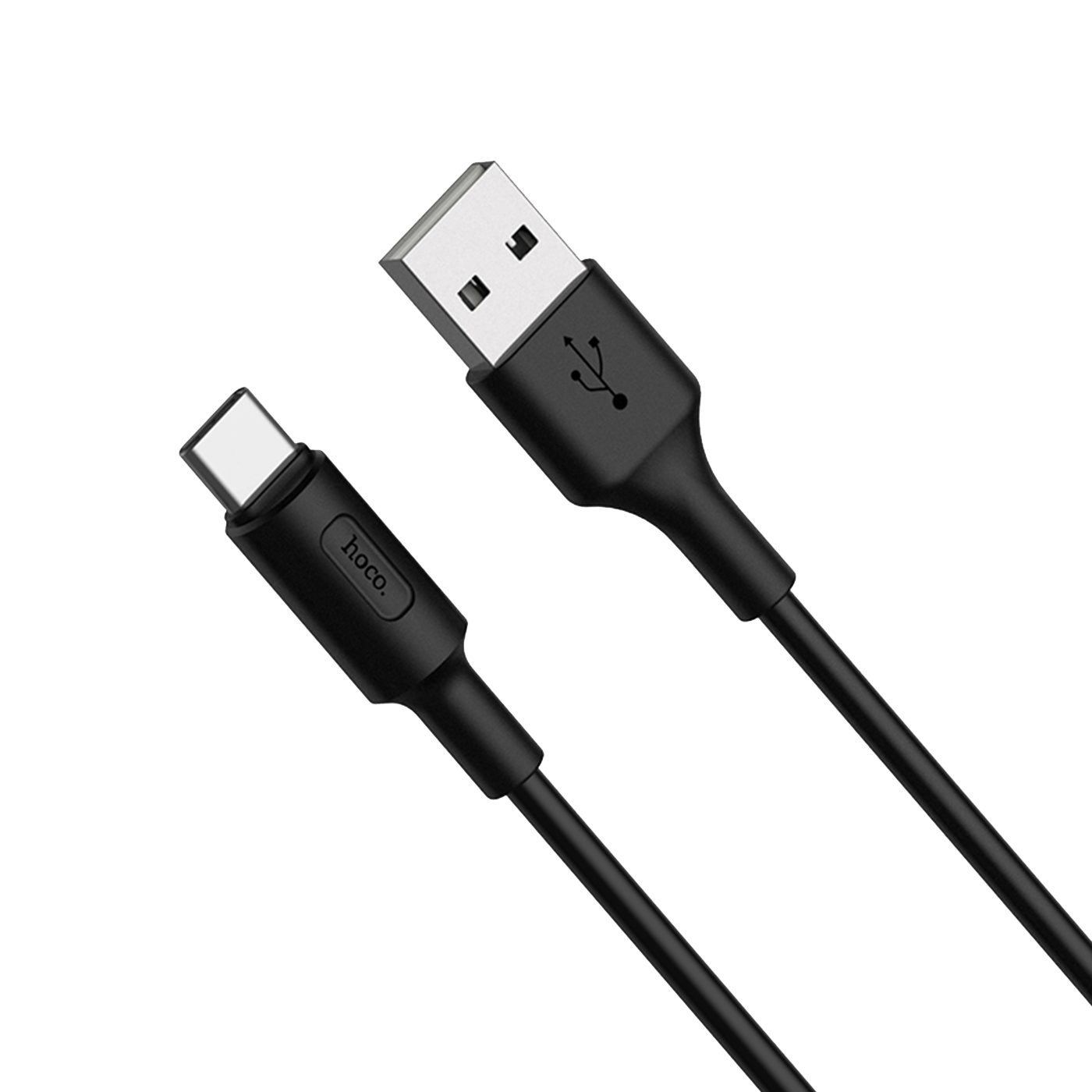 Дата-кабель HOCO кабель RA1 USB - Type-C 3A черный - фото 1