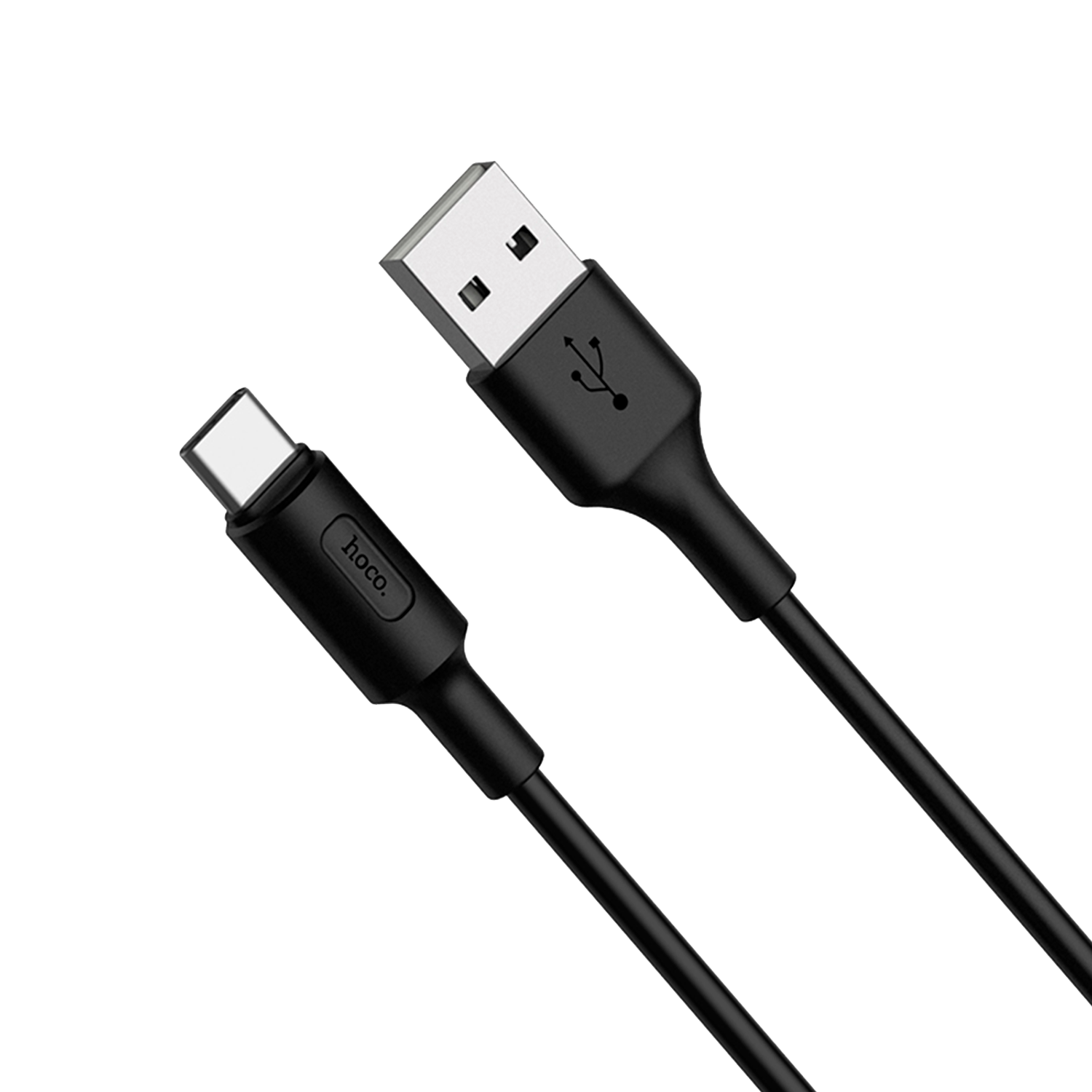 Дата-кабель HOCO кабель RA1 USB - Type-C 3A черный - фото 1