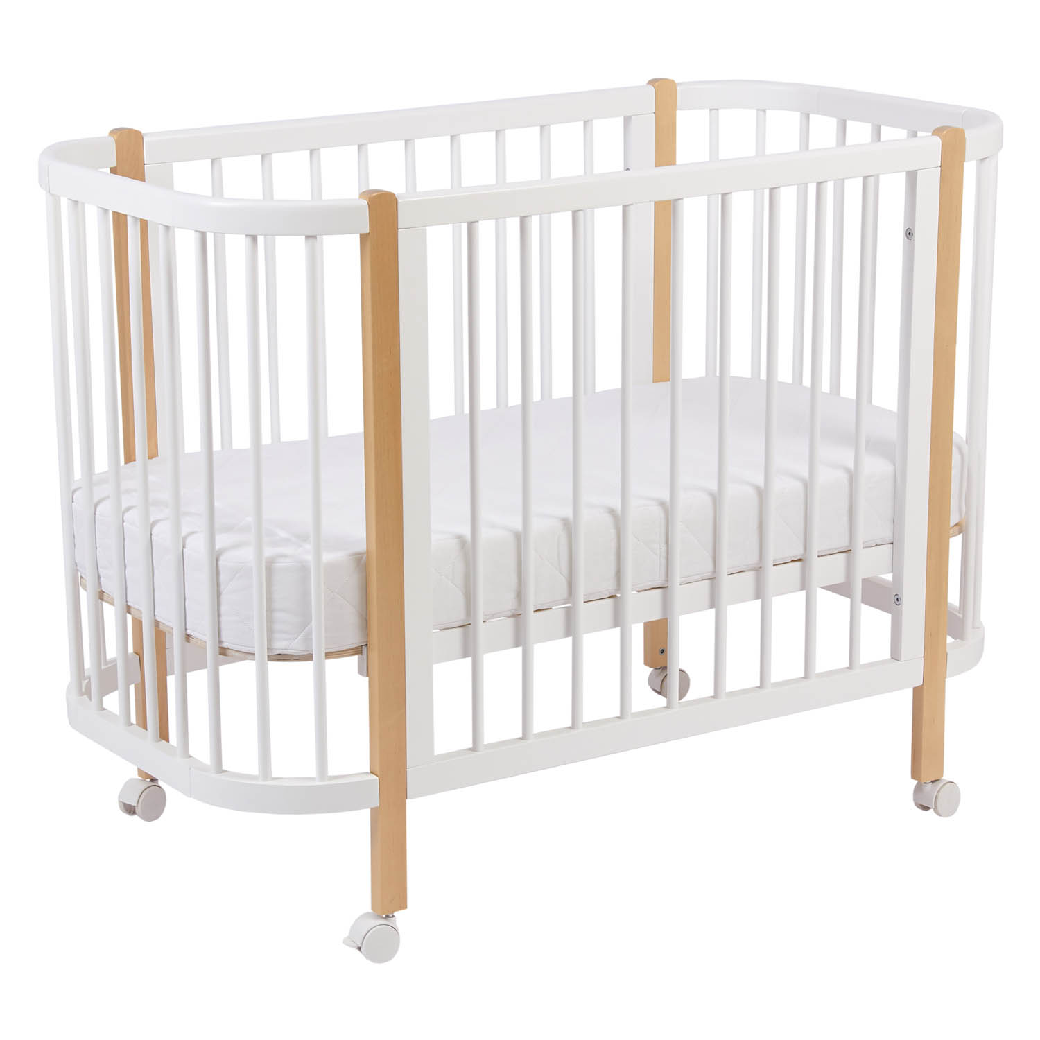 Кровать детская Polini kids Simple 350 Белый-Натуральный - фото 6