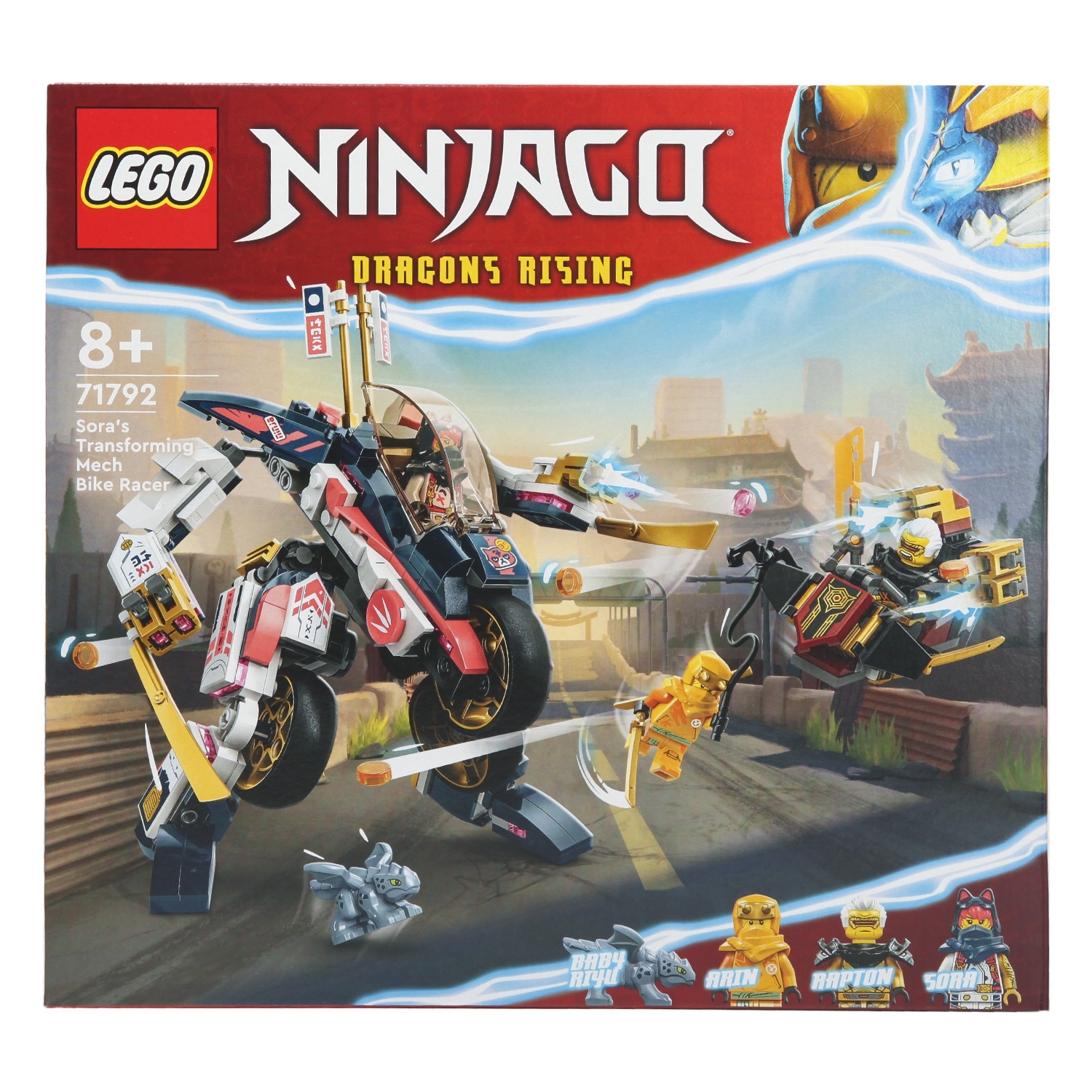 Конструктор LEGO Ninjago Soras Transforming Mech Bike Racer 71792 - фото 11