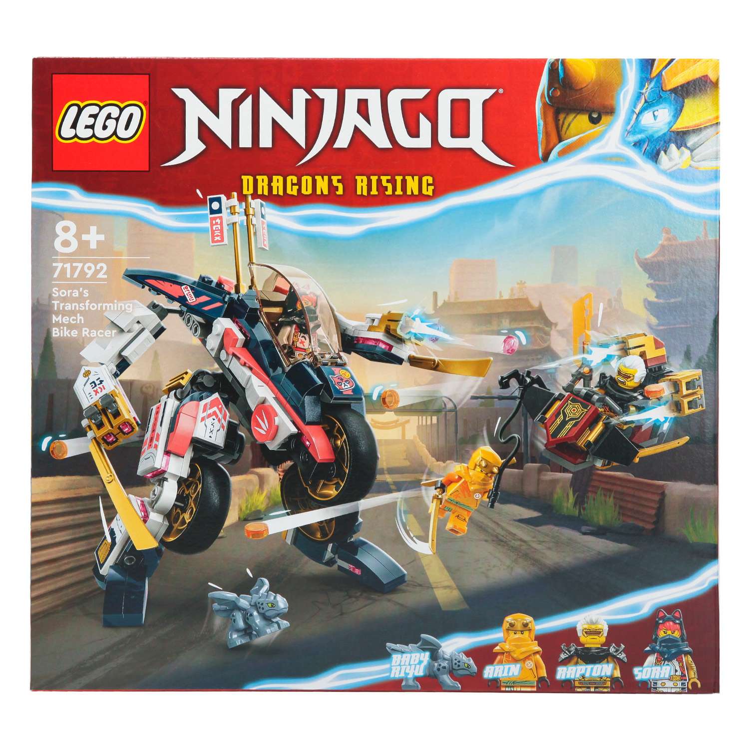 Конструктор LEGO Ninjago Soras Transforming Mech Bike Racer 71792 - фото 11