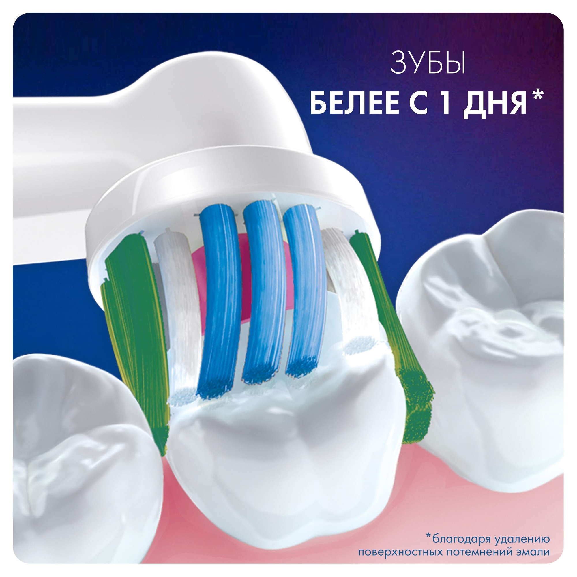 Насадки для электрических зубных щеток Oral-B 3D White CleanMaximiser 4шт 80348403 - фото 5