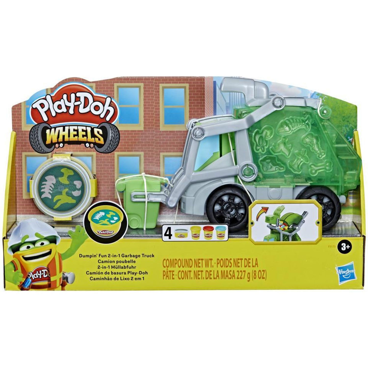 Набор игровой Play-Doh Wheels Мусоровоз 2в1 F5173 - фото 2