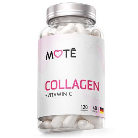 Коллаген в капсулах Mote / Мотэ с витамином С 120 капсул
