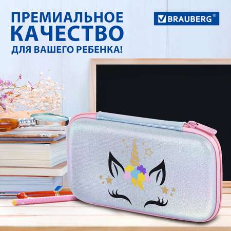 Пенал Brauberg школьный 1 отделение 23х12 см