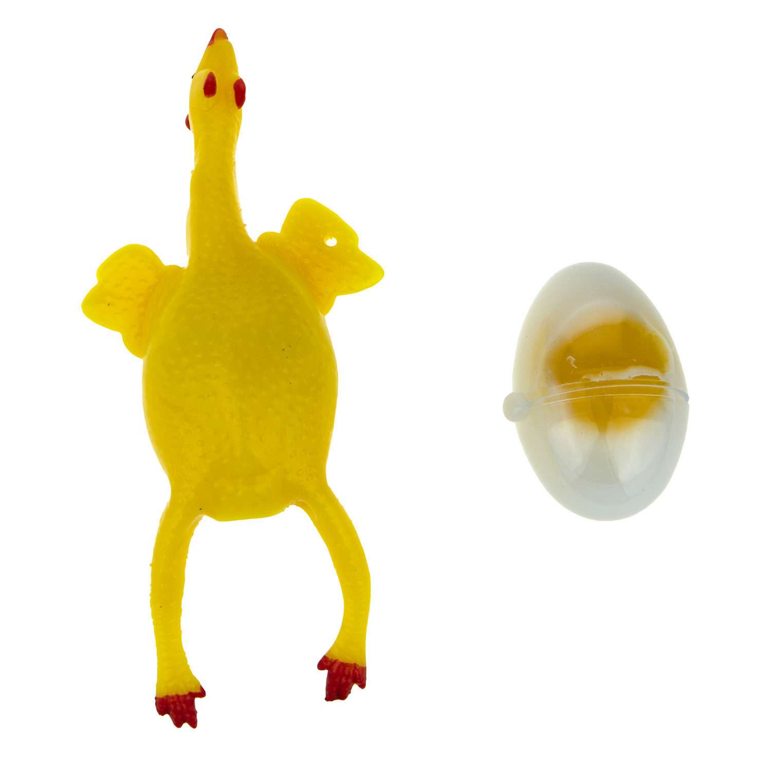 Игрушка антистресс 1 TOY Слайм Тайм игровой набор курица тягун и слизь яйцо 2 шт - фото 1