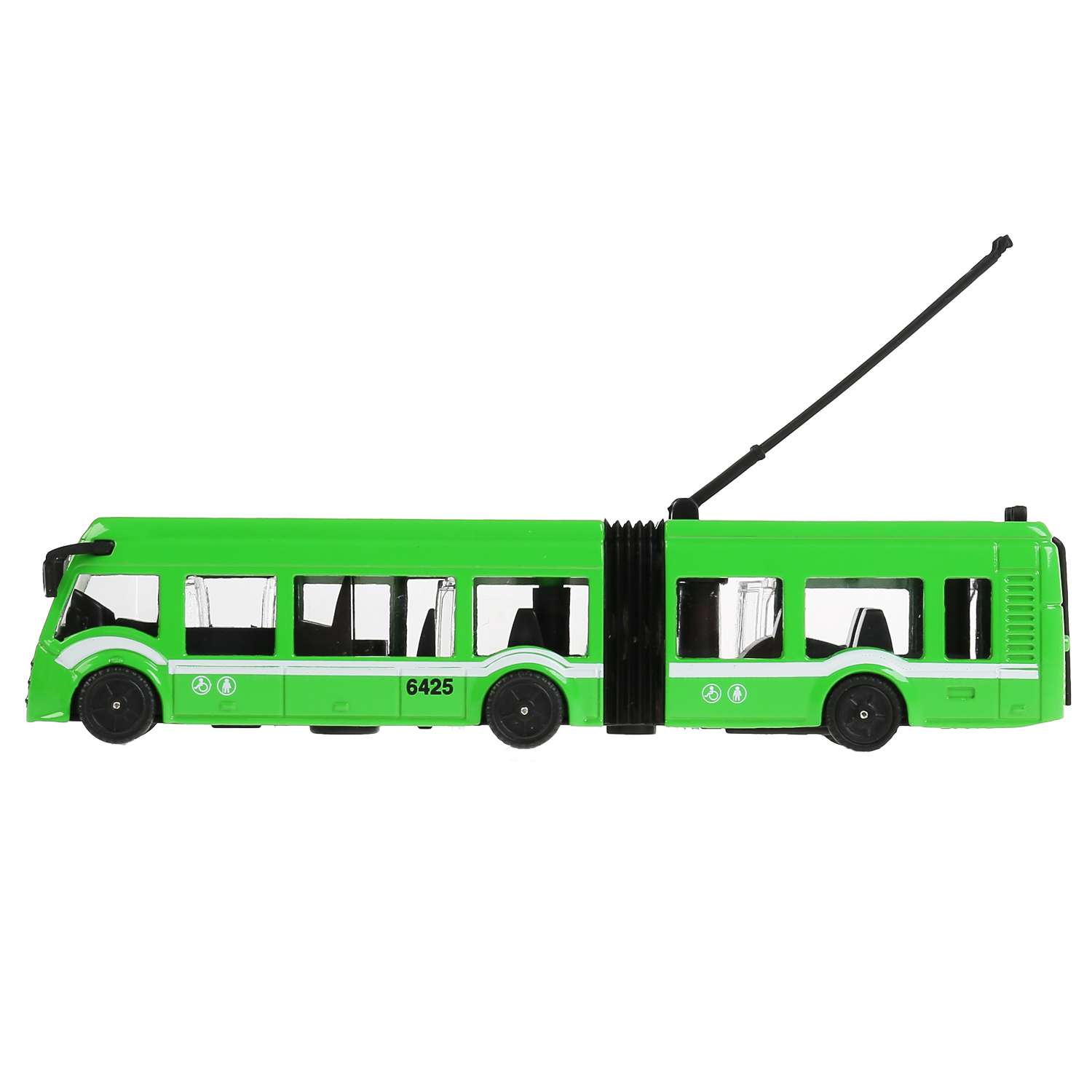 Модель Технопарк Троллейбус с резинкой инерционная 298505 298505 - фото 5