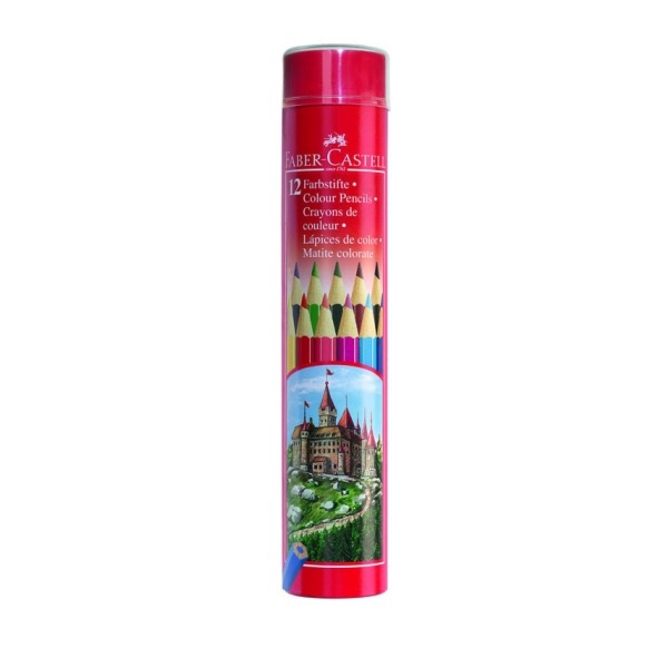 Цветные карандаши Faber Castell Colour Pencils 12 шт. в тубе - фото 1