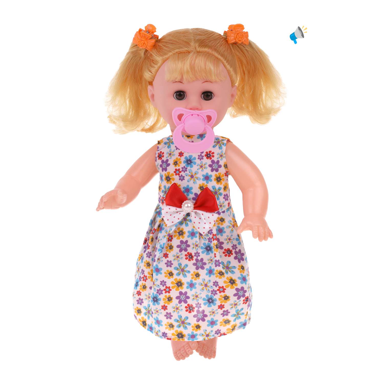 Кукла Наша Игрушка с озвучкой для девочки размер 35 см 802533 - фото 1