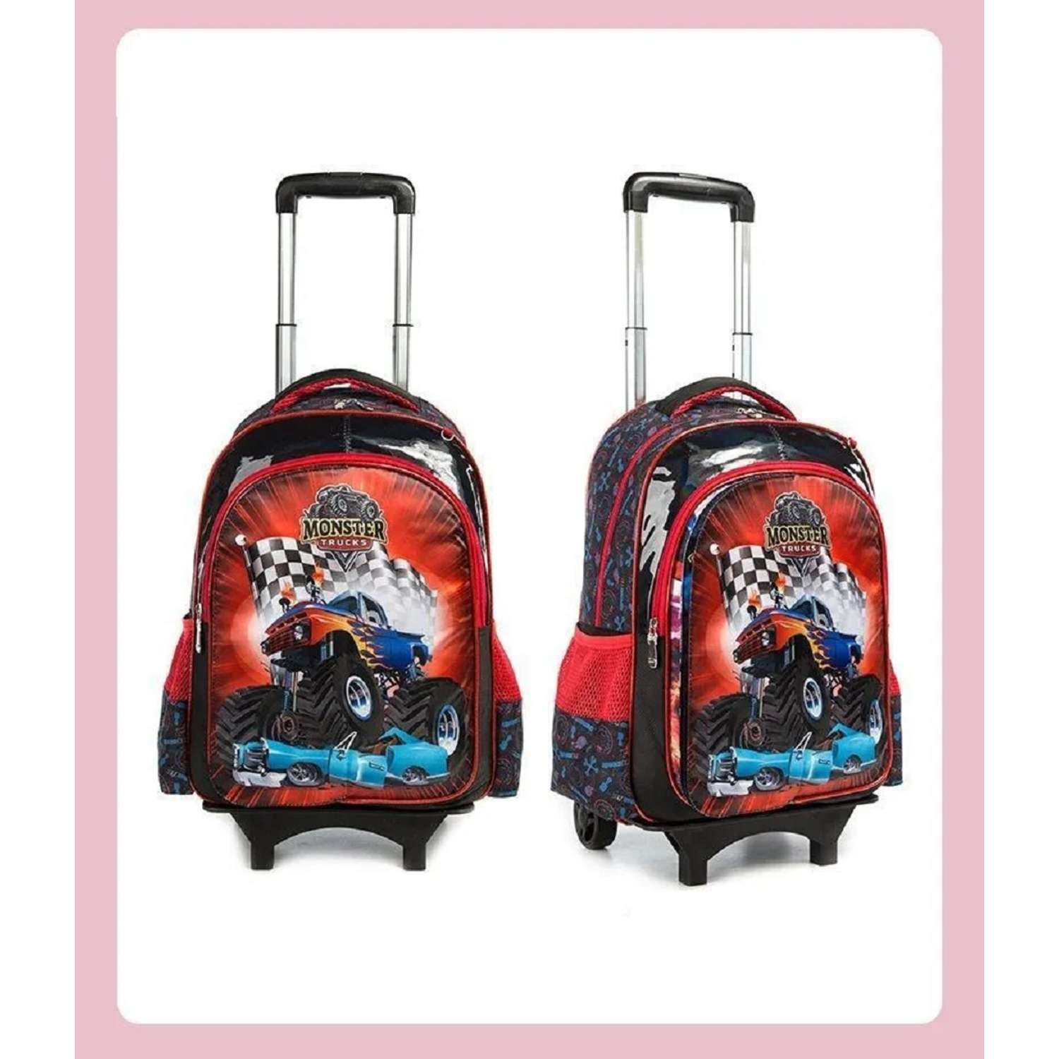 Рюкзак на колесах Jasminestar 2в1 Fast Speed с наполнением сумка+пенал - фото 5