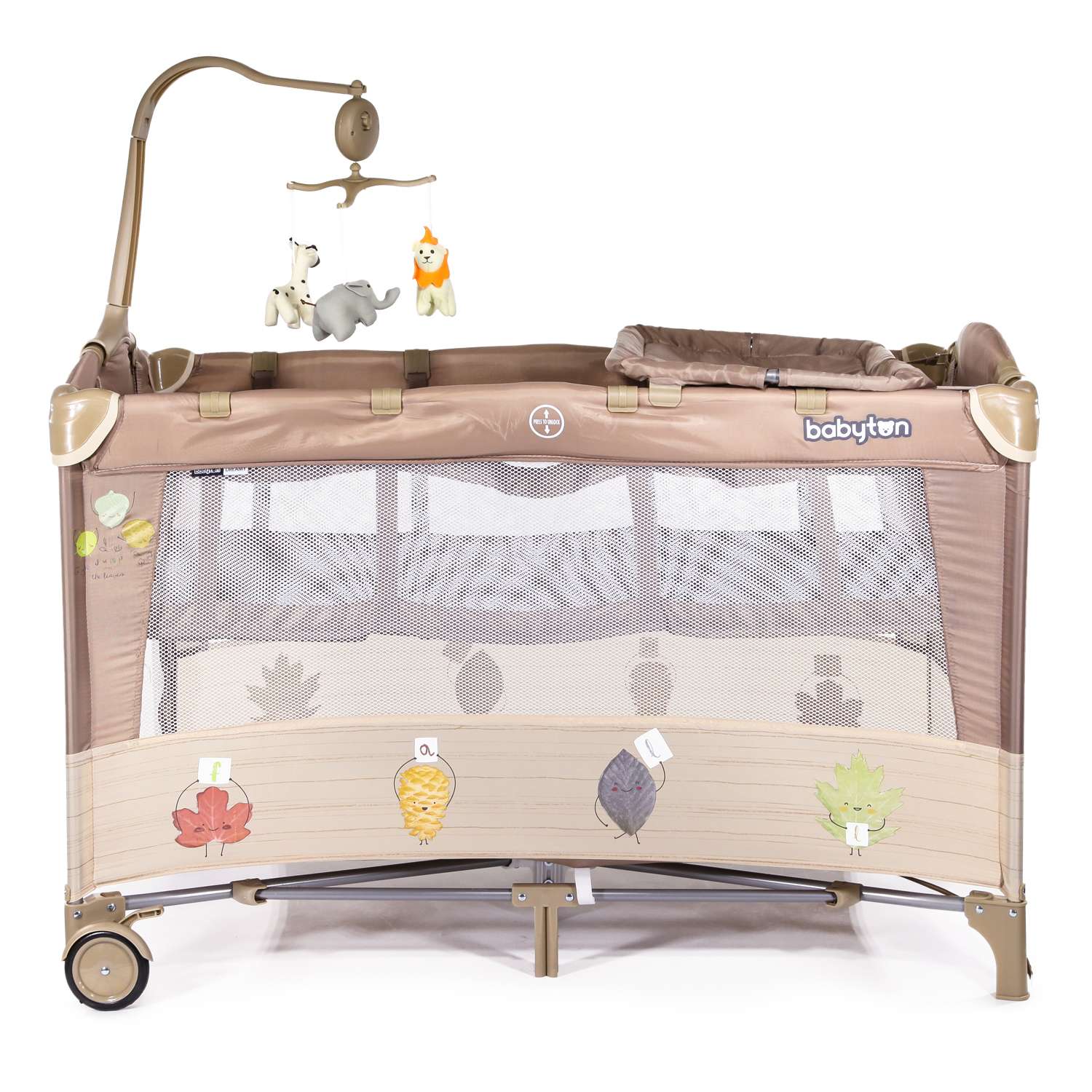 Манеж-кровать Babyton dreamy Green p610