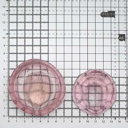 Молд - шаблон Айрис двухсторонний средний для творчества флористический пластиковый Лепесток розы 7*7 см
