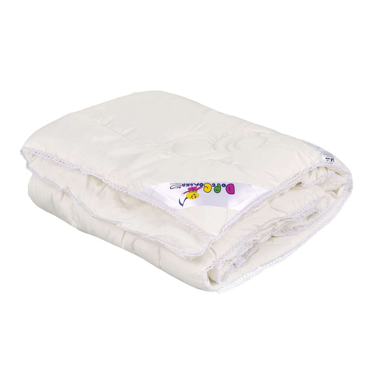 Одеяло Sn-Textile детское в кроватку кашемир пух горной козы 110х140 см теплое - фото 1