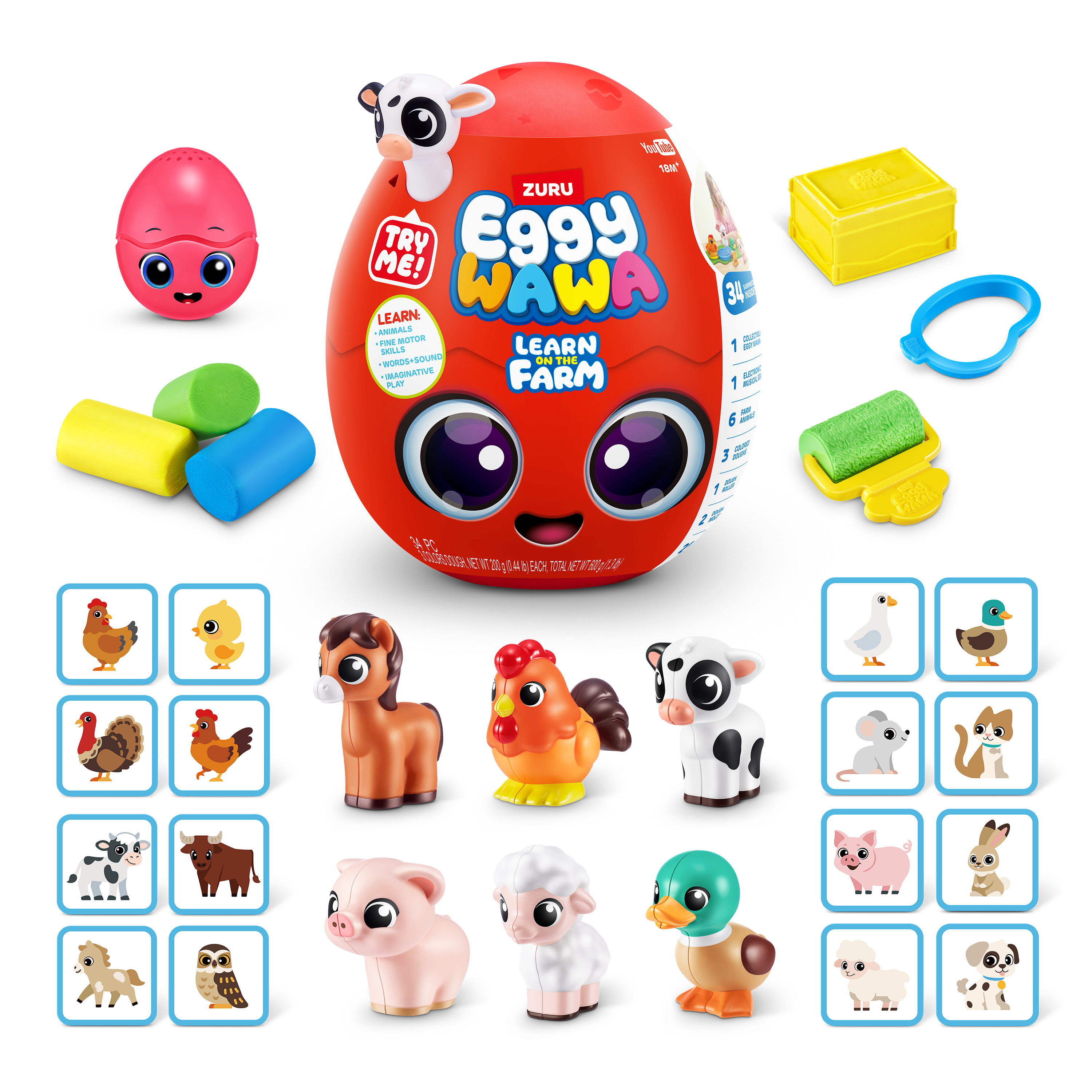 Игрушка Zuru Eggywawa Farm animals в непрозрачной упаковке (Сюрприз) 15102 - фото 27