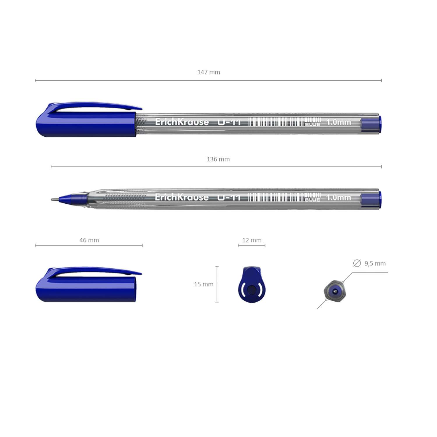 Ручки шариковые ErichKrause Ultra Glide Technology U-11 - фото 2